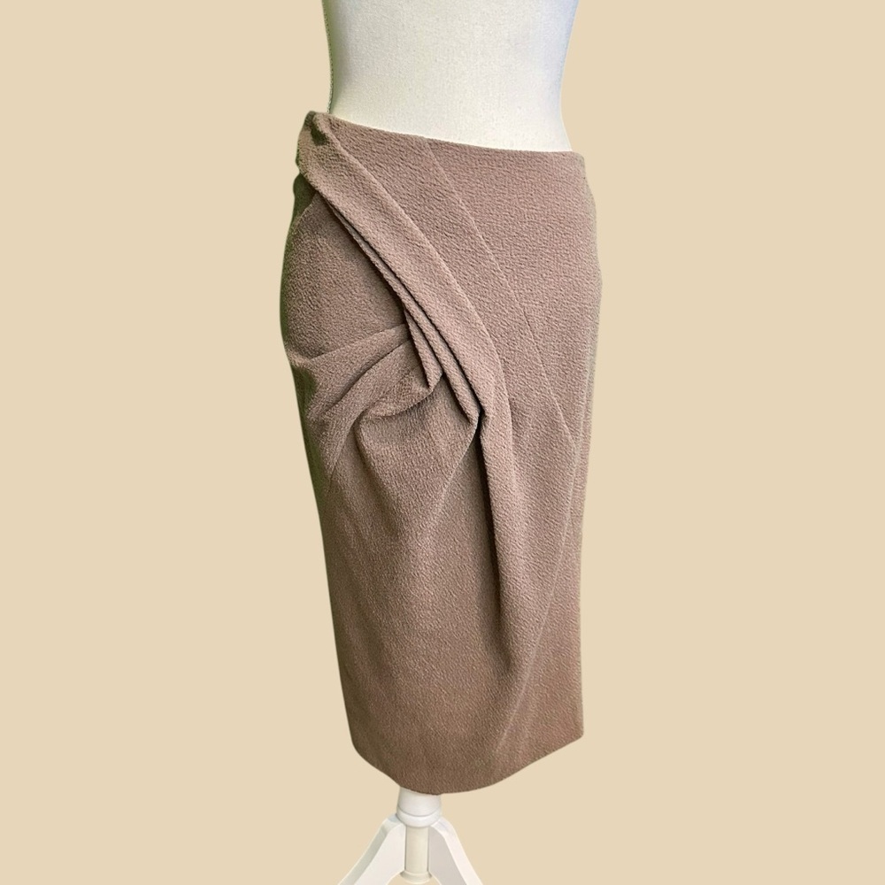 Donna Karan Tan Pencil Skirt